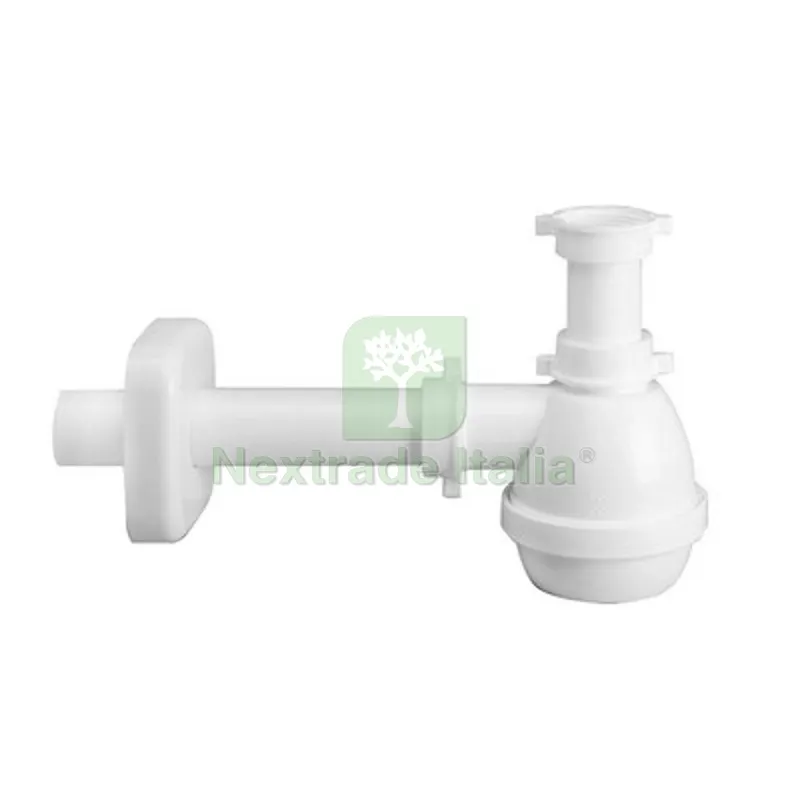 Sifone Tipo "M" per Lavelli Inox AD 1 Via Senza Piletta (marchio Lira) 1"1/2 — Scarichi e sifoni — rif. FERX.DIA371-325