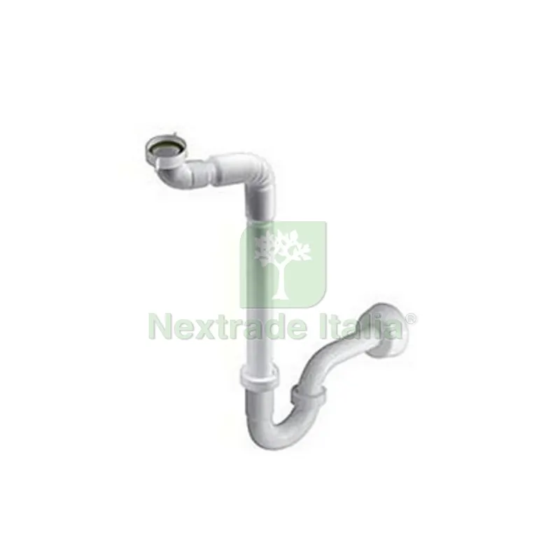 SIFONE CON BRACCIO FLESSIBILE PER LAVABI RECLINABILI 1" 1/4 x 32 — Scarichi e sifoni — rif. FERX.DIA371-3420-0732