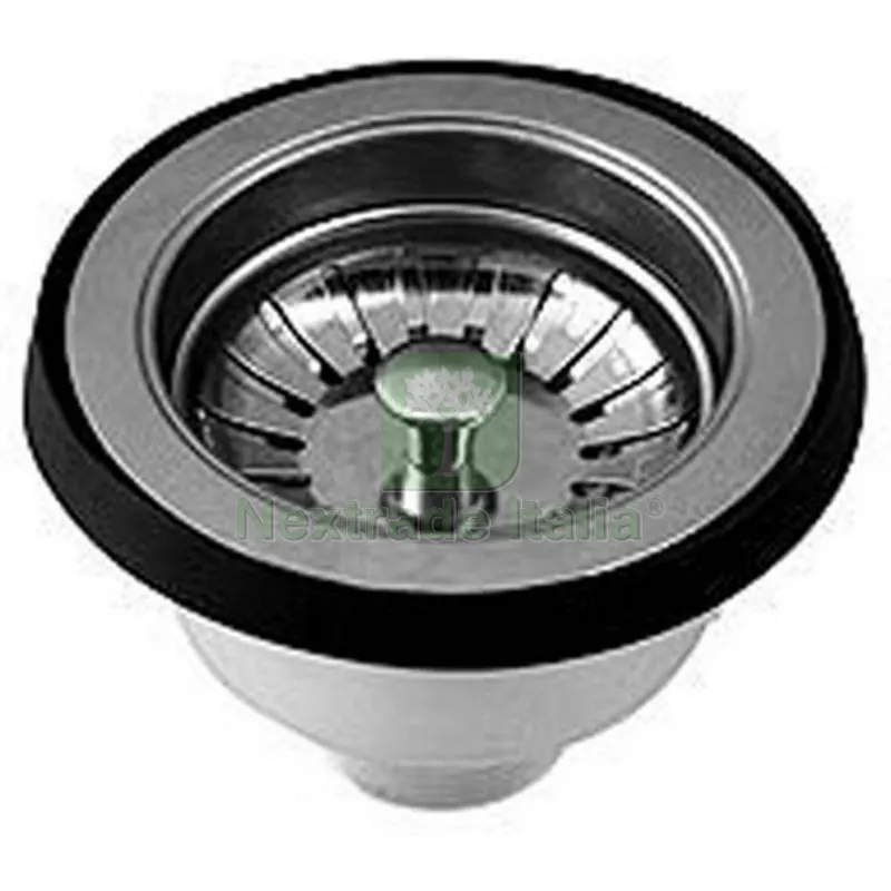 Piletta Basket in PVC Bianca per Lavelli 1"1/2 x Diam. 90 — Scarichi e sifoni — rif. FERX.DIA371-380
