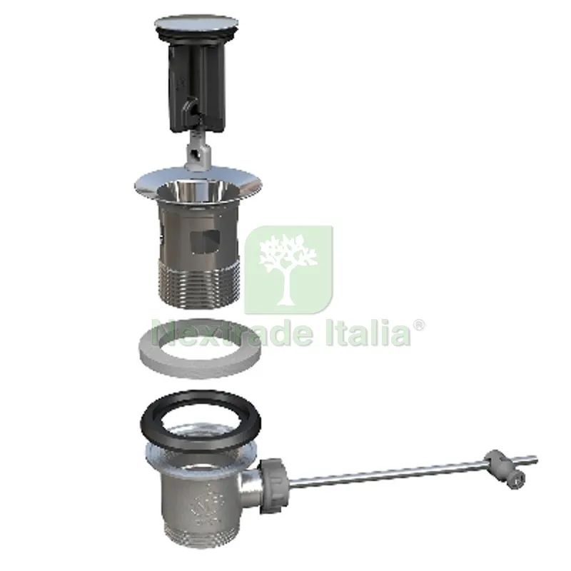 PILETTA PER LAVABO E BIDET KINOKO Tappo Inox D. 36,5 mm — Scarichi e sifoni — rif. FERX.DIA371-B0933 PILETTA PER LAVABO E BIDET KINOKO Tappo Inox D. 36,5 mm — Scarichi e sifoni — rif. FERX.DIA371-B0933