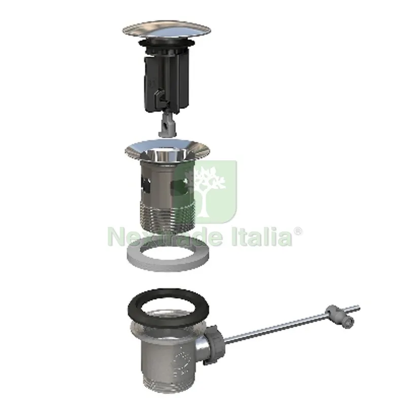 PILETTA PER LAVABO E BIDET KINOKO 63 Tappo Inox D. 63 mm — Scarichi e sifoni — rif. FERX.DIA371-B0934