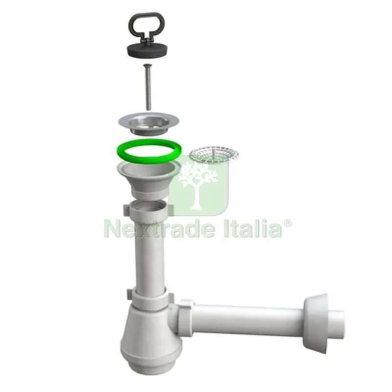 Sifone Lavello a Fiasca "magnum" a una Via 1"1/2 D. 40 x 230 mm — Sanitari e ceramiche — rif. FERX.DIA371-B1316-40230 Sifone Lavello a Fiasca "magnum" a una Via 1"1/2 D. 40 x 230 mm — Sanitari e ceramiche — rif. FERX.DIA371-B1316-40230
