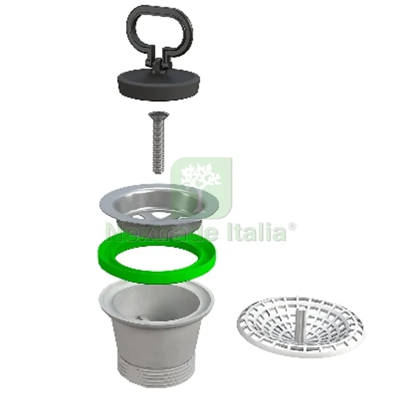 PILETTA TRADIZIONALE PER LAVELLO CUCINA 1"1/2 — Scarichi e sifoni — rif. FERX.DIA371-B1944MG