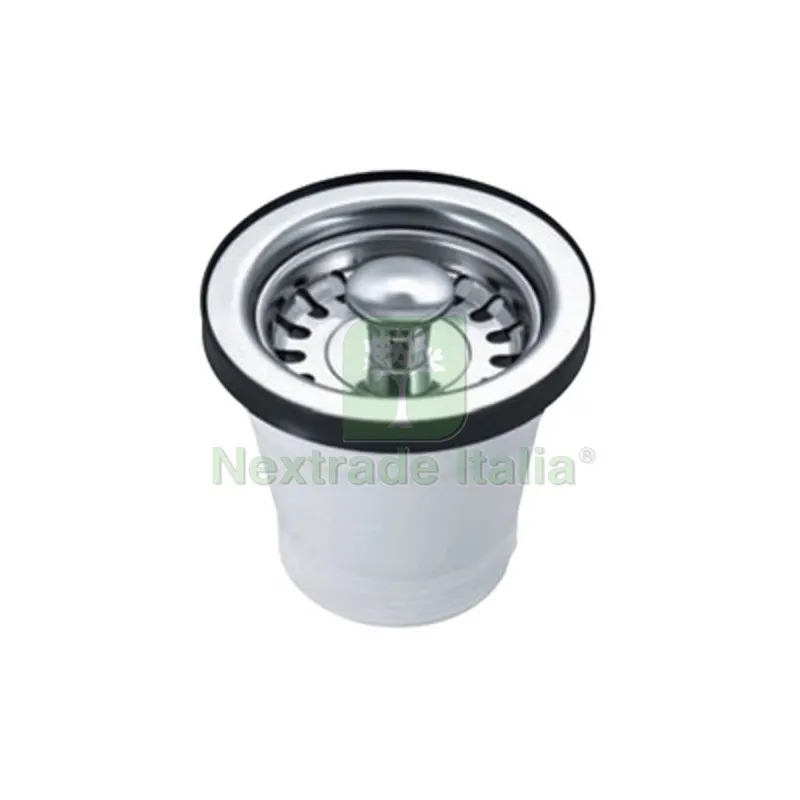 PILETTA CON CESTELLO PER LAVELLI IN ACCIAO INOX Diam. 70 — Scarichi e sifoni — rif. FERX.DIA371-B1981 PILETTA CON CESTELLO PER LAVELLI IN ACCIAO INOX Diam. 70 — Scarichi e sifoni — rif. FERX.DIA371-B1981