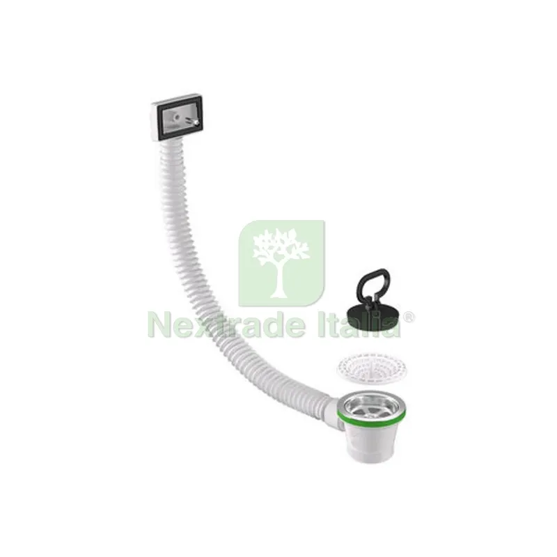 Piletta per Lavello Cucina con Troppo Pieno Rettangolare Diam. 70 x 1"1/2 — Scarichi e sifoni — rif. FERX.DIA371-B1992MG Piletta per Lavello Cucina con Troppo Pieno Rettangolare Diam. 70 x 1"1/2 — Scarichi e sifoni — rif. FERX.DIA371-B1992MG