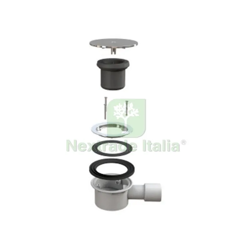 PILETTA PER PIATTI DOCCIA TRIGONO INOX Diam. 90 — Scarichi e sifoni — rif. FERX.DIA371-B5050PX