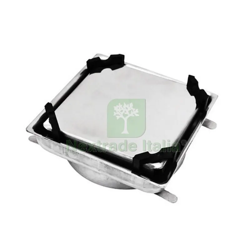 Griglia da Pavimento in Acciaio Inox Double-Face 100 x 100 mm — Scarichi e sifoni — rif. FERX.DIA371-B6610-100