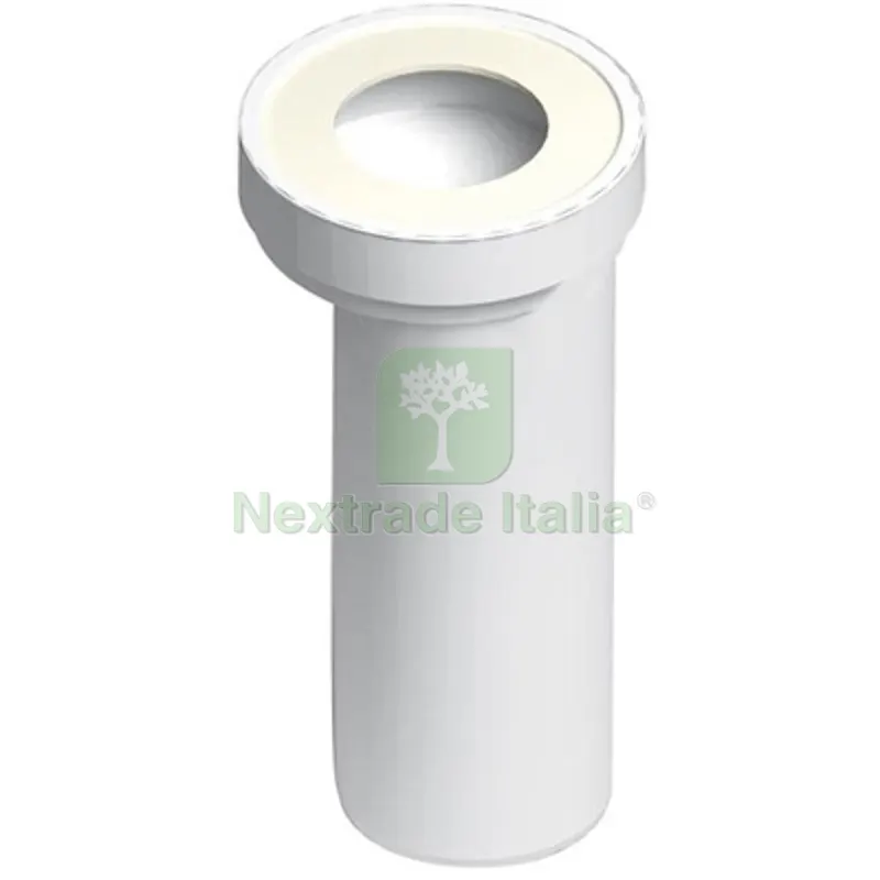 MANICOTTO ECCENTRICO PER W.C. CON TERMINALE LISCIO Diam. 90 mm — Tubi e raccordi — rif. FERX.DIA371-B8432