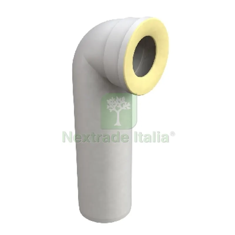 CURVA A 90° PER VASI WC Scarico D. 90 mm — Tubi e raccordi — rif. FERX.DIA371-B8436-090
