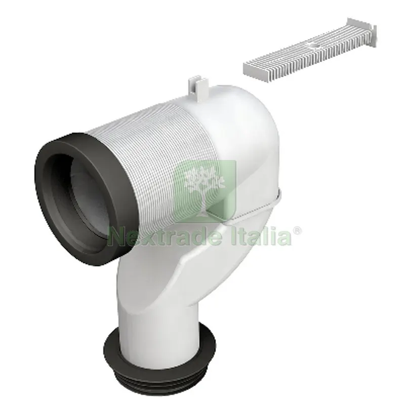 CURVA A P PER COLLEGAMENTO AL PAVIM. BRIDA IN PLASTICA Diam. 90-110 mm — Tubi e raccordi — rif. FERX.DIA371-B8533UN-90110 CURVA A P PER COLLEGAMENTO AL PAVIM. BRIDA IN PLASTICA Diam. 90-110 mm — Tubi e raccordi — rif. FERX.DIA371-B8533UN-90110