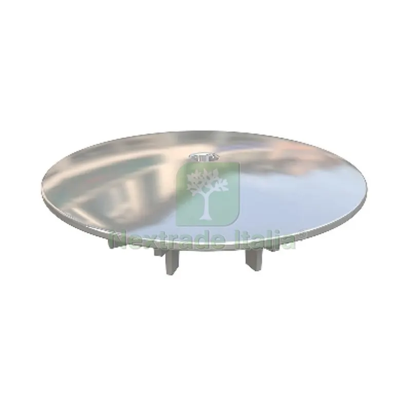 COPERCHIO RIVESTITO IN ACCIAIO PER SIFONE LYONNAISE Diam. 120 mm — Scarichi e sifoni — rif. FERX.DIA371-BCP4351 COPERCHIO RIVESTITO IN ACCIAIO PER SIFONE LYONNAISE Diam. 120 mm — Scarichi e sifoni — rif. FERX.DIA371-BCP4351