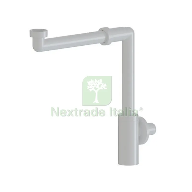 Sifone Salvaspazio per Lavabo in ABS Minimalista 1"1/4 Bianco Lucido — Scarichi e sifoni — rif. FERX.DIA371-F1501-BL Sifone Salvaspazio per Lavabo in ABS Minimalista 1"1/4 Bianco Lucido — Scarichi e sifoni — rif. FERX.DIA371-F1501-BL