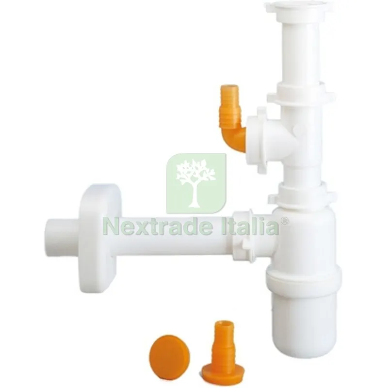 SIFONE A BOTTIGLIA PER LAVELLO 1V CON ATTACCO LAVASTOVIGLIE ORIZZ 1"1/2 D.40 1 vasca — Cucina e coltelleria — rif. FERX.DIA371-L11337-099