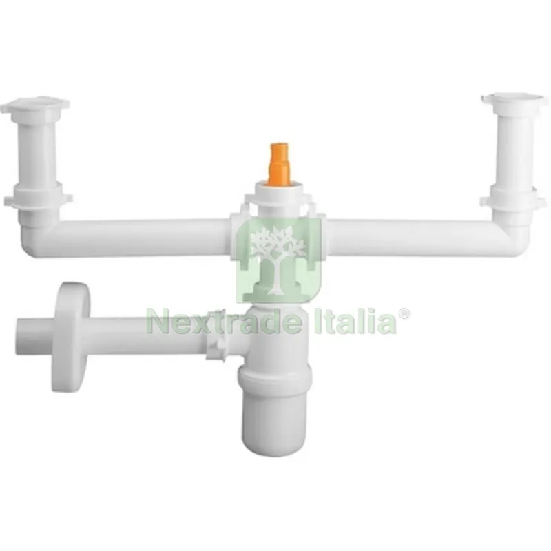 SIFONE A BOTTIGLIA PER LAVELLO 2V CON ATTACCO LAVASTOVIGLIE VERT 2 vasche — Cucina e coltelleria — rif. FERX.DIA371-L12335-213 SIFONE A BOTTIGLIA PER LAVELLO 2V CON ATTACCO LAVASTOVIGLIE VERT 2 vasche — Cucina e coltelleria — rif. FERX.DIA371-L12335-213