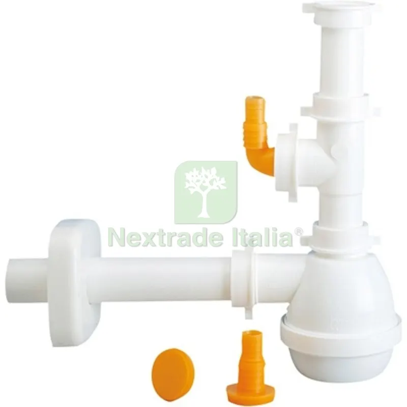 SIFONE TIPO "M" PER LAVELLI AD 1 VIA CON ATTACCO LAVASTOVIGLIE 1"1/2 — Cucina e coltelleria — rif. FERX.DIA371-L13337
