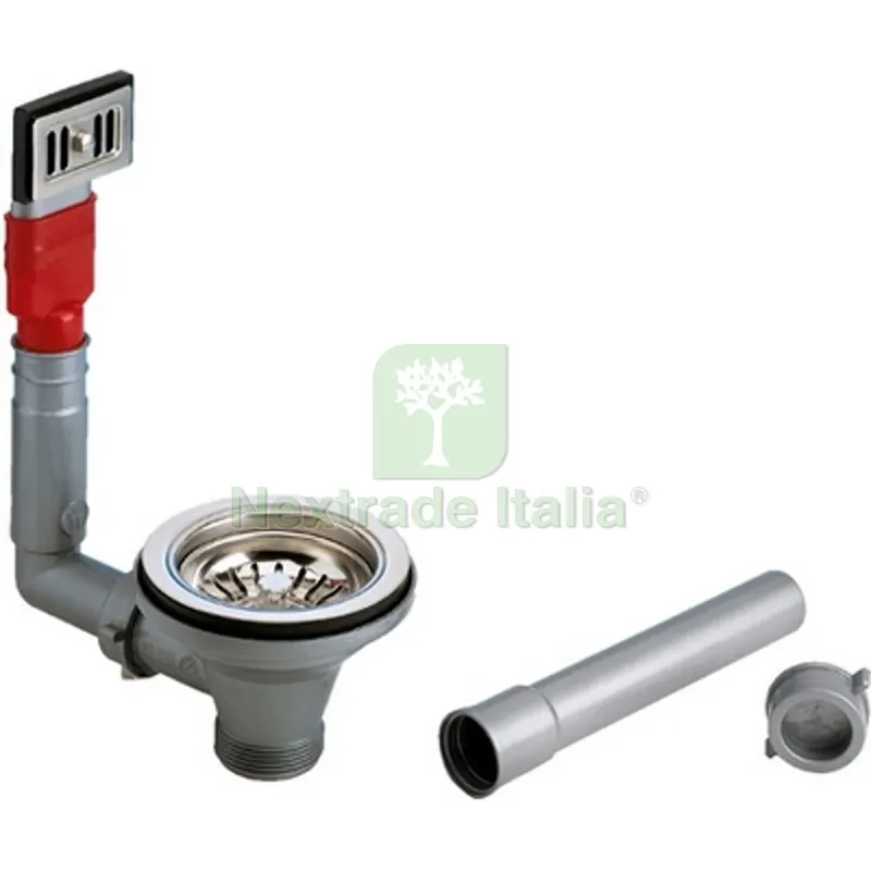 PILETTA BASKET UNIVERSALE CON TROPPO PIENO RETTANGOLARE Diam. 90 — Scarichi e sifoni — rif. FERX.DIA371-L1745