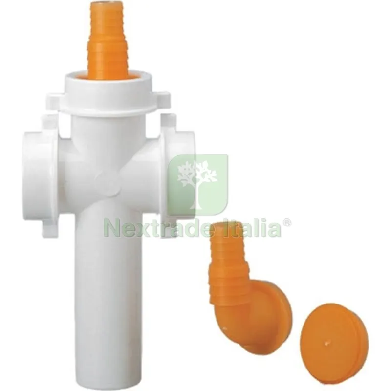 Raccordo 3 VIE Diam. 40 con Attacco Lavatrici e Lavastoviglie 120MM Diam. 40 x 120mm — Cucina e coltelleria — rif. FERX.DIA371-L82408-03
