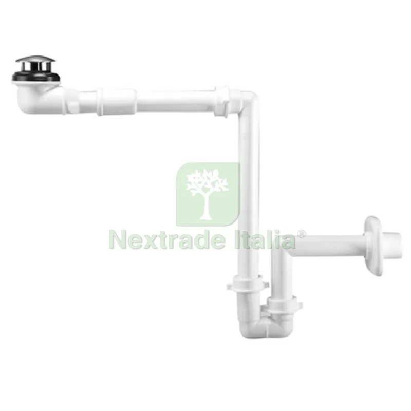 SIFONE SALVASPAZIO PER LAVABO + PILETTA BASSA Bianco — Scarichi e sifoni — rif. FERX.DIA371-LA3200-01 SIFONE SALVASPAZIO PER LAVABO + PILETTA BASSA Bianco — Scarichi e sifoni — rif. FERX.DIA371-LA3200-01