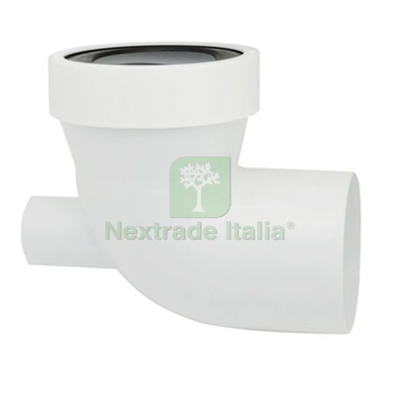 PROLUNGA WC CORTA MASCHIO CON GUARNIZIONE DI TENUTA TROPPO PIENO - — Guarnizioni e tenute — rif. FERX.DIA371-M1303