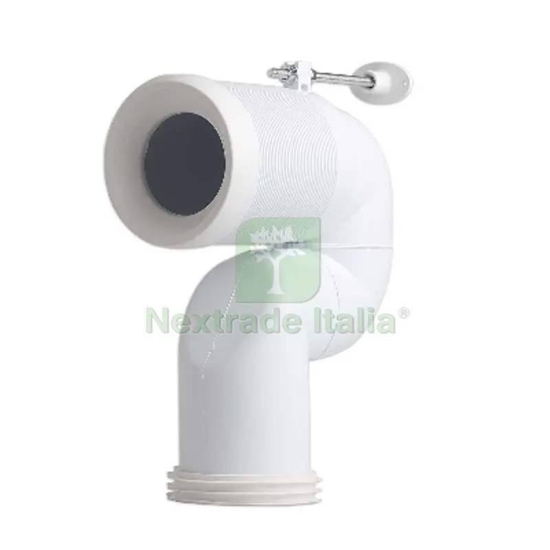 CURVA TECNICA AD "S" TAGLIABILE A MISURA DIAM. 100 Diam. 100 mm — Tubi e raccordi — rif. FERX.DIA371-M1304