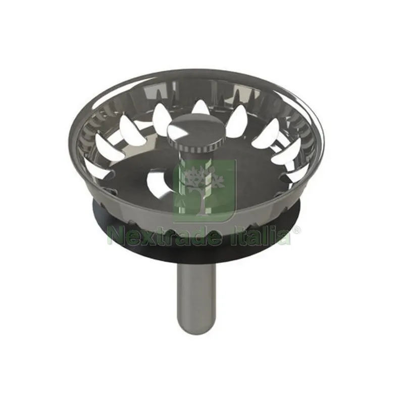 TAPPO CESTELLINO INOX DM 52 MOD. LUX PER PILETTA - — Scarichi e sifoni — rif. FERX.DIA371-M3094 TAPPO CESTELLINO INOX DM 52 MOD. LUX PER PILETTA - — Scarichi e sifoni — rif. FERX.DIA371-M3094