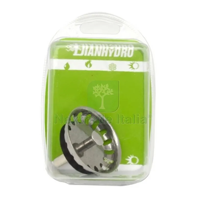 TAPPO CESTELLINO INOX DM 52 MOD. LUX PER PILETTA BLISTER - — Scarichi e sifoni — rif. FERX.DIA371-M3094Y