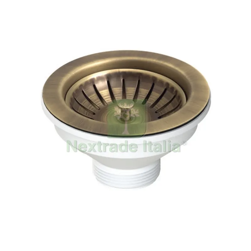 PILETTA 114 MM PER LAVELLO CON FORO 90 MM Copper - Rame anticato — Scarichi e sifoni — rif. FERX.DIA371-M31032-CO PILETTA 114 MM PER LAVELLO CON FORO 90 MM Copper - Rame anticato — Scarichi e sifoni — rif. FERX.DIA371-M31032-CO