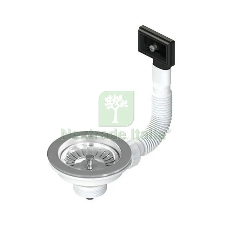 Piletta D.114 MM Multi RAY con Troppo Pieno Rettangolare Flessibile 1"1/2 — Scarichi e sifoni — rif. FERX.DIA371-M31082
