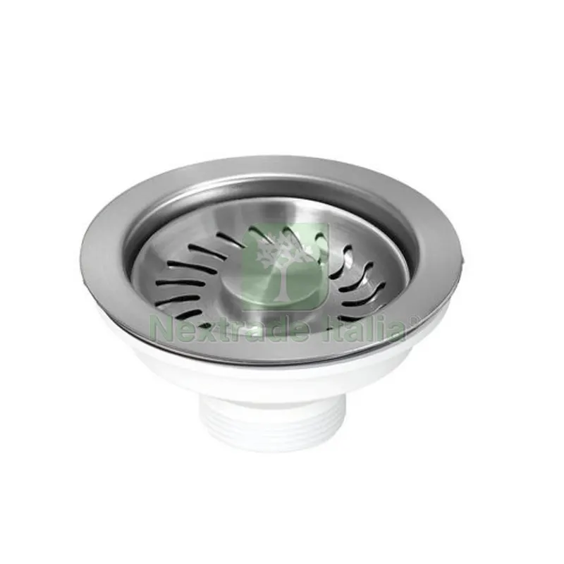 PILETTA D. 114 MM CON TAPPO FINITURA SATINATA 1"1/2 Galena canna di fucile — Scarichi e sifoni — rif. FERX.DIA371-M31087-G