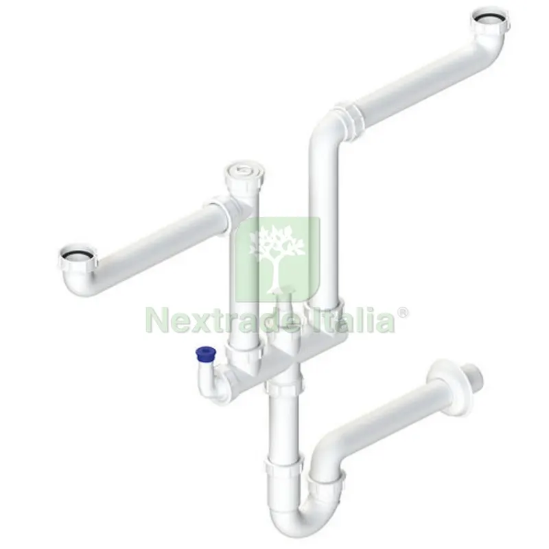 SIFONE SALVASPAZIO A 2 VIE CON ATT. LAVASTOVIGLIE 1"1/2 — Cucina e coltelleria — rif. FERX.DIA371-M356 SIFONE SALVASPAZIO A 2 VIE CON ATT. LAVASTOVIGLIE 1"1/2 — Cucina e coltelleria — rif. FERX.DIA371-M356