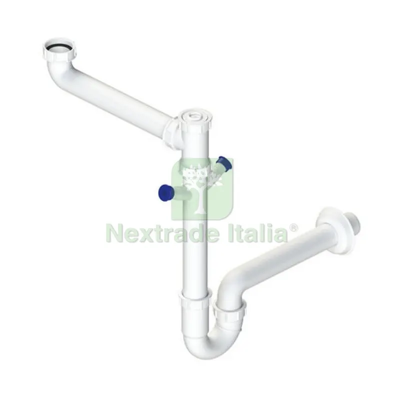 Sifone Autopulente Salvaspazio a 1 Via con Doppio ATT. Lavastoviglie 1"1/2 — Cucina e coltelleria — rif. FERX.DIA371-M358 Sifone Autopulente Salvaspazio a 1 Via con Doppio ATT. Lavastoviglie 1"1/2 — Cucina e coltelleria — rif. FERX.DIA371-M358