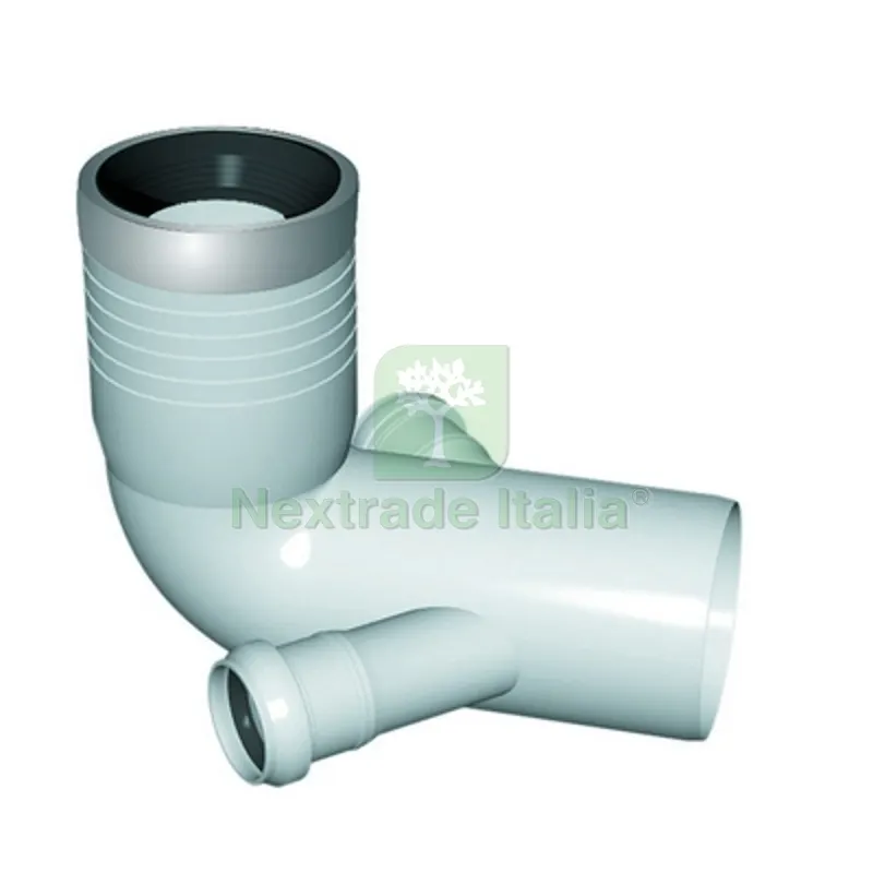 CURVA WC PROLUNGATA 2 ATTACCHI CON GUARNIZIONE E TAPPO D. 110-116-40 — Guarnizioni e tenute — rif. FERX.DIA371-RCWP2-11040 CURVA WC PROLUNGATA 2 ATTACCHI CON GUARNIZIONE E TAPPO D. 110-116-40 — Guarnizioni e tenute — rif. FERX.DIA371-RCWP2-11040