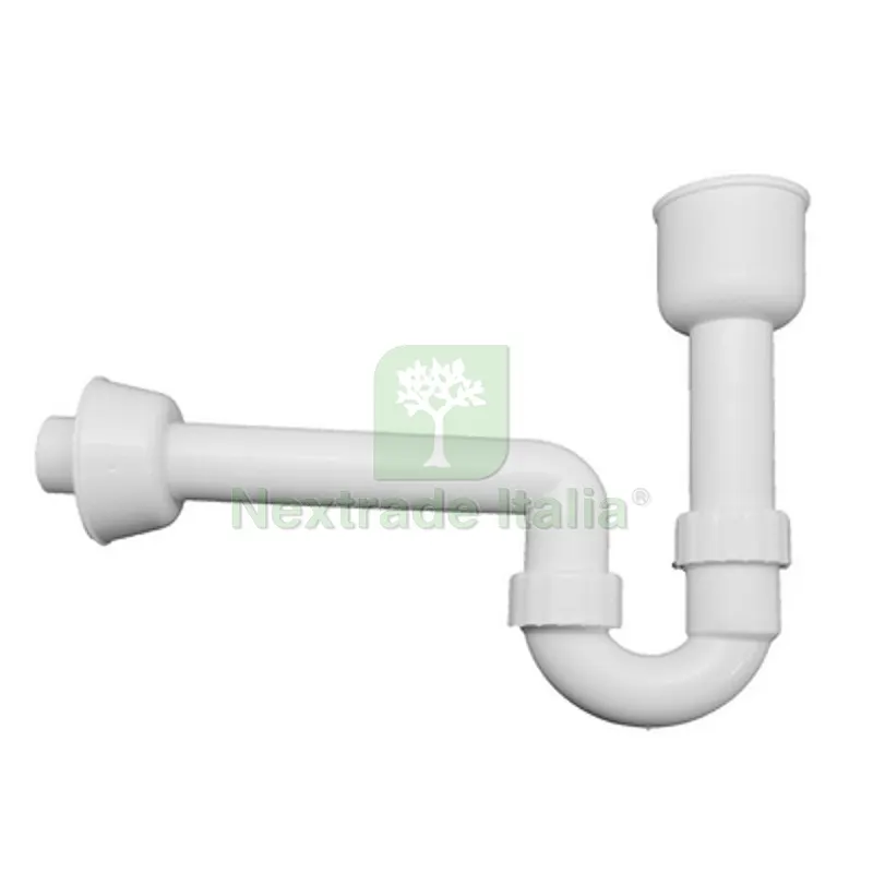 SIFONE AD ALLACCIO PER SCARICO ORINATOIO IN PP BIANCO Diam. 40/50 — Scarichi e sifoni — rif. FERX.DIA371-V900203