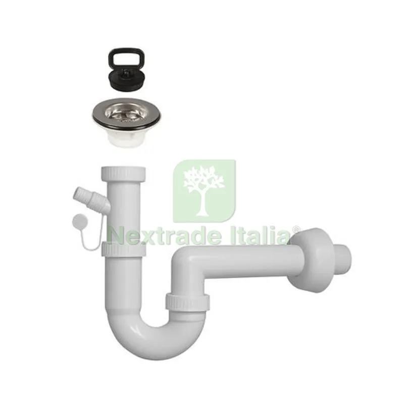 SIFONE A U 1"1/2 UNA VIA ATTACCO LAVASTOVIGLIE PILETTA 1"1/2 1"1/2 D.40 — Cucina e coltelleria — rif. FERX.DIA371-Y320