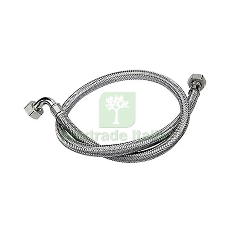 TUBO DI CARICO INOX GIGANTE CON CURVETTA cm 150 — Tubi e raccordi — rif. FERX.DIA372-4441-15