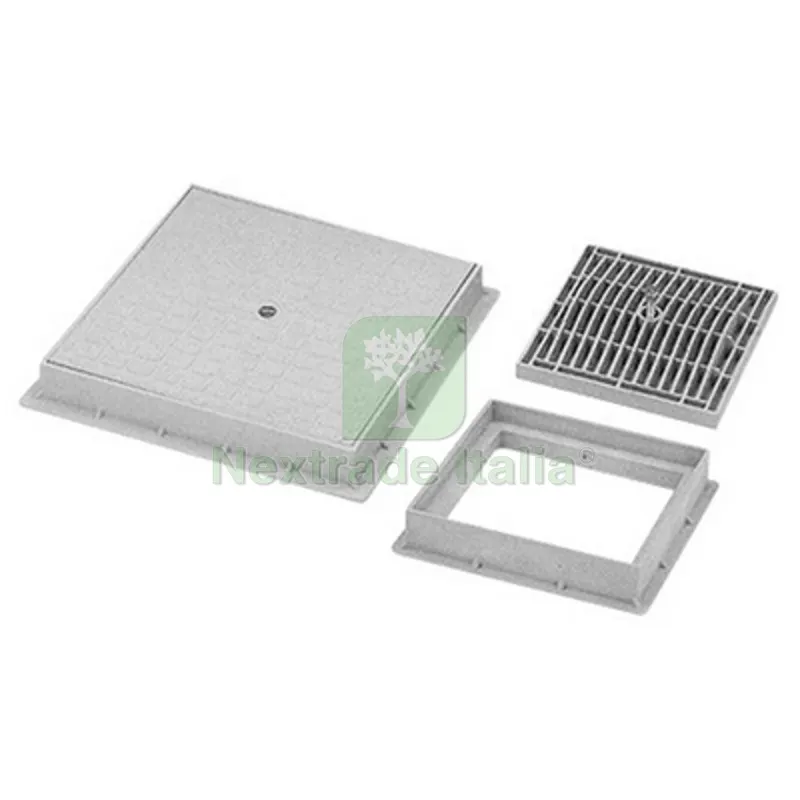CHIUSINO DI ISPEZIONE CARRABILE IN PP mm. 200 x 200 — Scarichi e sifoni — rif. FERX.DIA380-502-20 CHIUSINO DI ISPEZIONE CARRABILE IN PP mm. 200 x 200 — Scarichi e sifoni — rif. FERX.DIA380-502-20