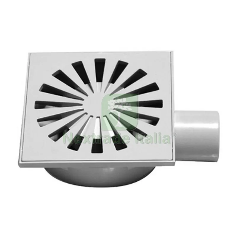 CHIUSINO SIFONATO GRIGIO IN ABS CON GRIGLIA mm. 150 x 150 — Scarichi e sifoni — rif. FERX.DIA380-560 CHIUSINO SIFONATO GRIGIO IN ABS CON GRIGLIA mm. 150 x 150 — Scarichi e sifoni — rif. FERX.DIA380-560