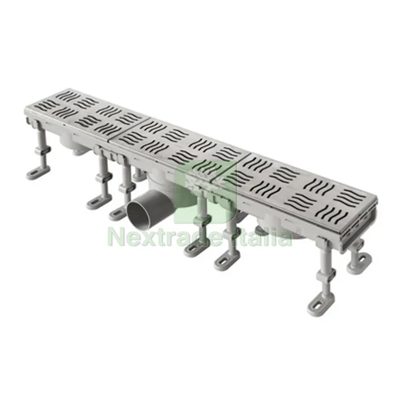 Canale Sifonato con Griglia Inox 1 Chiusino mm Lungh. 600 x Largh. 100 — Scarichi e sifoni — rif. FERX.DIA380-581-060 Canale Sifonato con Griglia Inox 1 Chiusino mm Lungh. 600 x Largh. 100 — Scarichi e sifoni — rif. FERX.DIA380-581-060