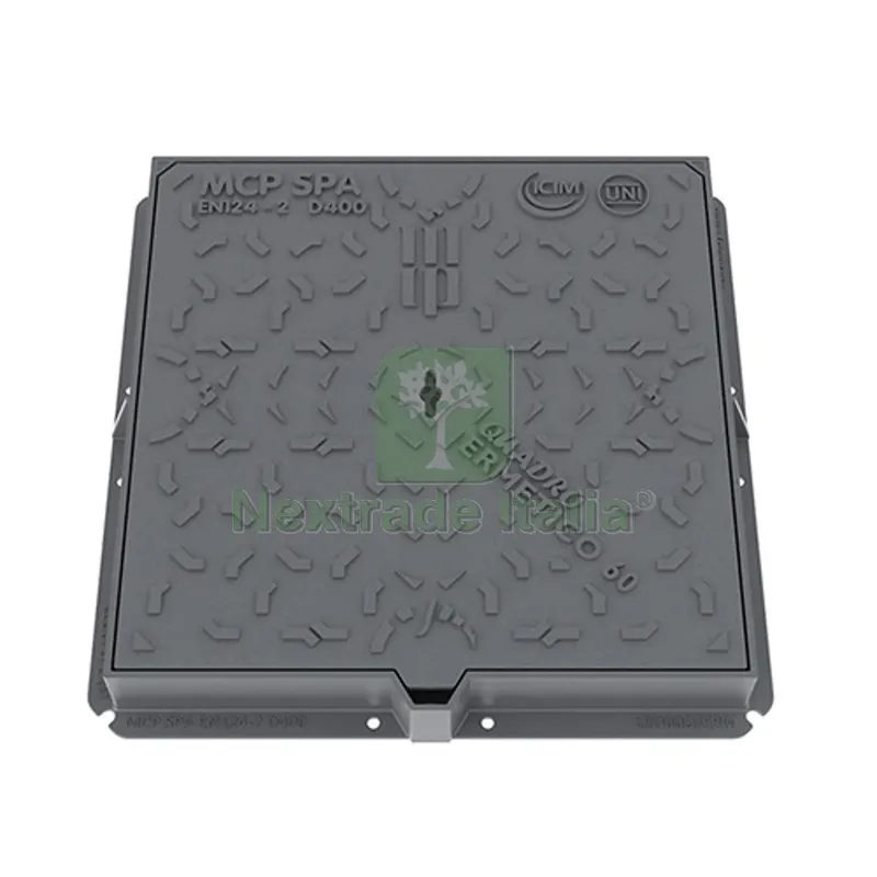 CHIUSINO IN GHISA D400 cm 50 x 50 — Scarichi e sifoni — rif. FERX.DIA380-5893-50