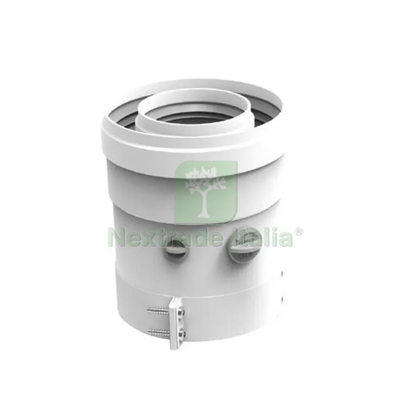 KIT ATTACCO VERTICALE PER SISTEMA COASSIALE 100/60 D. 100/60 — Accessori bagno — rif. FERX.DIA400-FR10037 KIT ATTACCO VERTICALE PER SISTEMA COASSIALE 100/60 D. 100/60 — Accessori bagno — rif. FERX.DIA400-FR10037