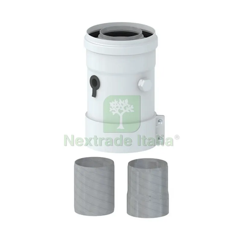 PARTENZA VERTICALE 60/100 (COASSIALE) Con prese analisi fumi — Interruttori e prese — rif. FERX.DIA409-531-C PARTENZA VERTICALE 60/100 (COASSIALE) Con prese analisi fumi — Interruttori e prese — rif. FERX.DIA409-531-C