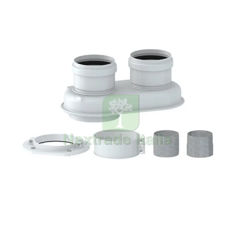 SDOPPIATORE UNIVERSALE IN ALLUMINIO PER SCALDABAGNI Diam. 60/100 DN80 — Tubi e raccordi — rif. FERX.DIA409-5903 SDOPPIATORE UNIVERSALE IN ALLUMINIO PER SCALDABAGNI Diam. 60/100 DN80 — Tubi e raccordi — rif. FERX.DIA409-5903