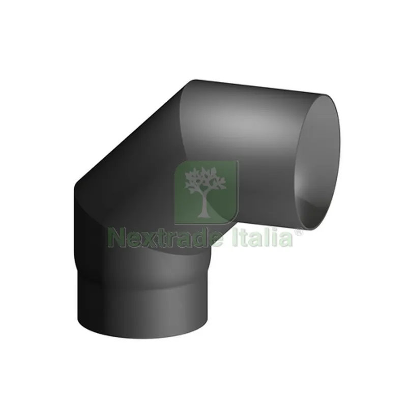 CURVA ACCIAIO AL CARBONIO SMALTATO 90° MF PER STUFE A LEGNA Diam. 180 — Tubi e raccordi — rif. FERX.DIA409-FD220-180 CURVA ACCIAIO AL CARBONIO SMALTATO 90° MF PER STUFE A LEGNA Diam. 180 — Tubi e raccordi — rif. FERX.DIA409-FD220-180