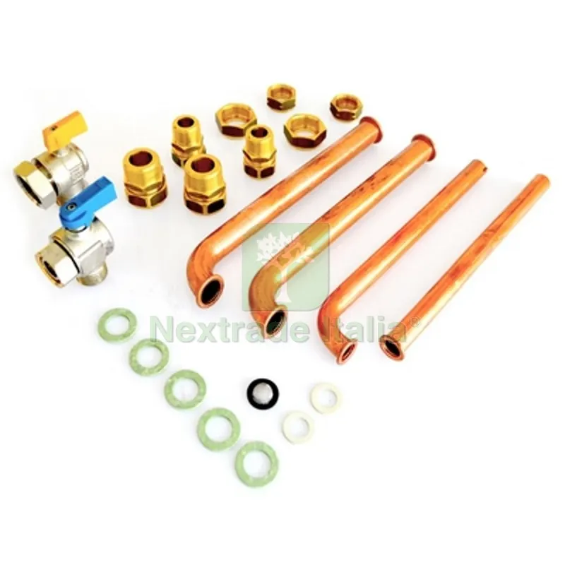 KIT RACCORDI 2 RUBINETTI (GAS e FREDDA) - — Tubi e raccordi — rif. FERX.DIA410-M706107 KIT RACCORDI 2 RUBINETTI (GAS e FREDDA) - — Tubi e raccordi — rif. FERX.DIA410-M706107