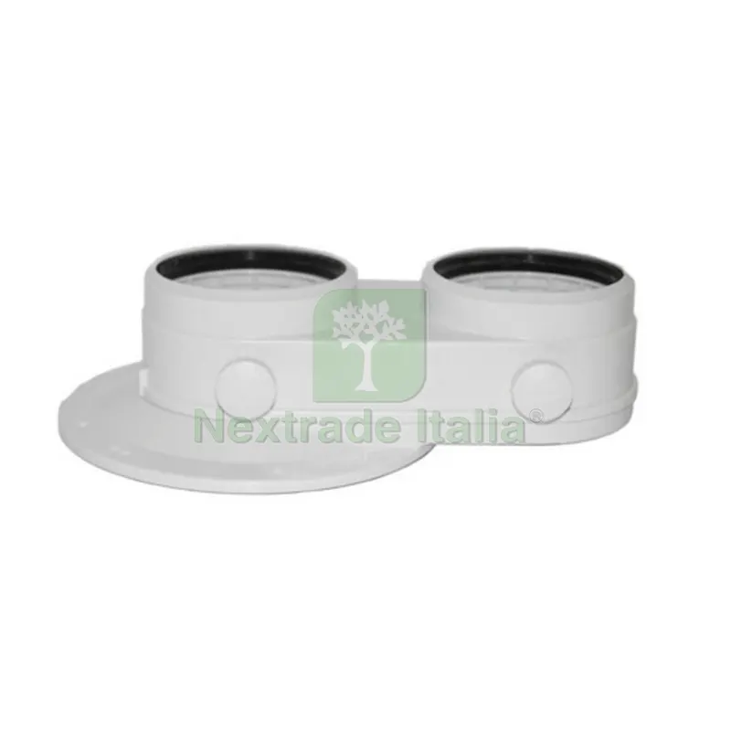 ADATTATORE PER SISTEMA SDOPPIATORE 80/80 80/80 mm — Tubi e raccordi — rif. FERX.DIA410-SZ10024098 ADATTATORE PER SISTEMA SDOPPIATORE 80/80 80/80 mm — Tubi e raccordi — rif. FERX.DIA410-SZ10024098