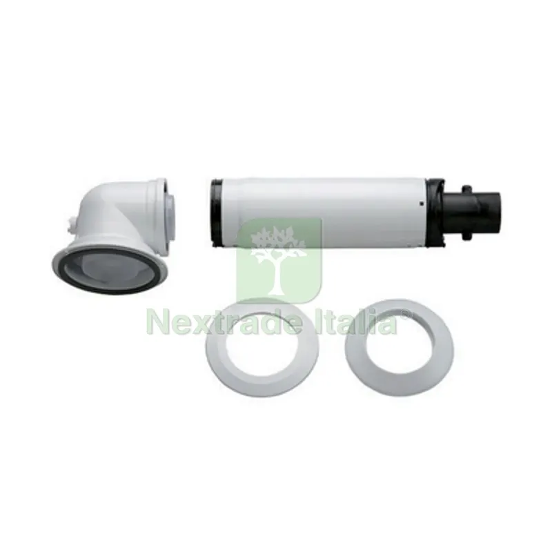 KIT BASE SCARICO FUMI PER CALDAIE A CONDENSAZIONE BOSCH Diam. 60/100 — Tubi e raccordi — rif. FERX.DIA410-ZR916 KIT BASE SCARICO FUMI PER CALDAIE A CONDENSAZIONE BOSCH Diam. 60/100 — Tubi e raccordi — rif. FERX.DIA410-ZR916
