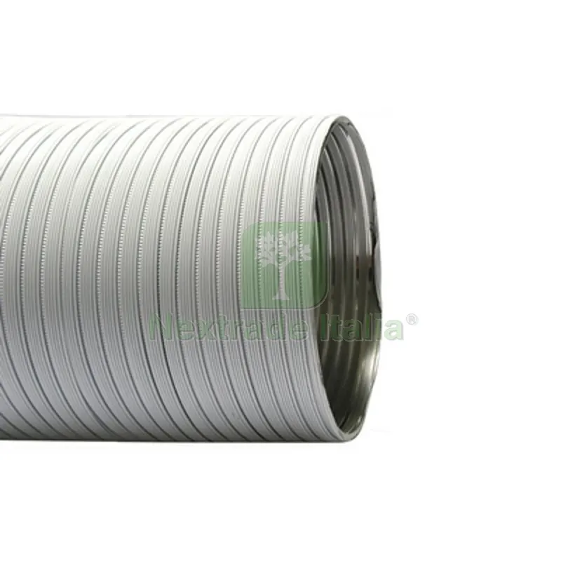 TUBO FLESSIBILE IN ALLUMINIO PREVERNICIATO LUNGHEZZA 3 MT Diam. 80 — Tubi e raccordi — rif. FERX.DIA411-312-080