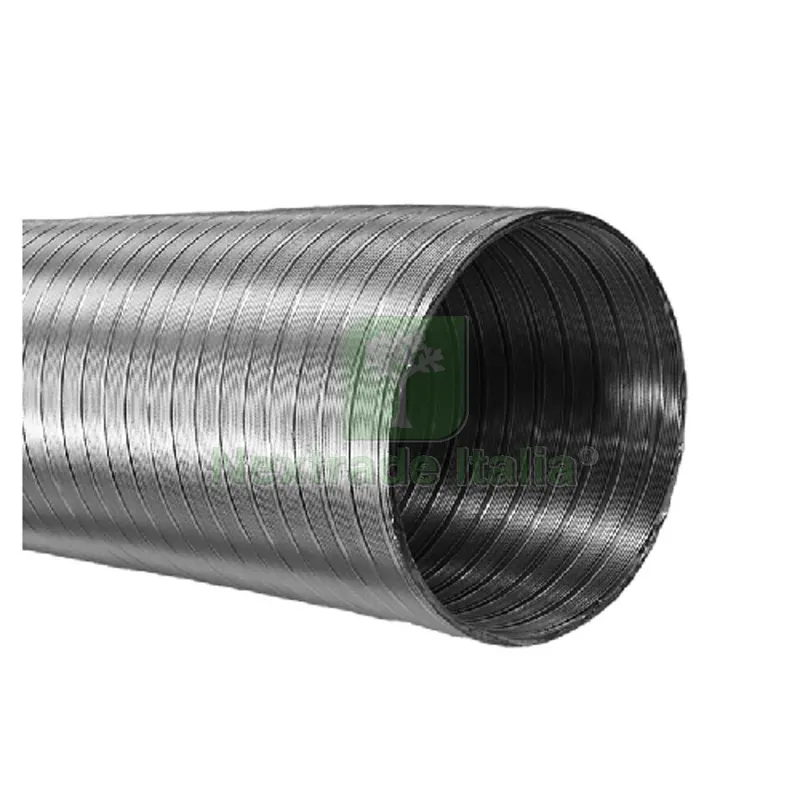 TUBO ALLUMINIO FLEX ALLUNGABILE A 3MT Diam. 125 Alluminio — Tubi e raccordi — rif. FERX.DIA411-313-125