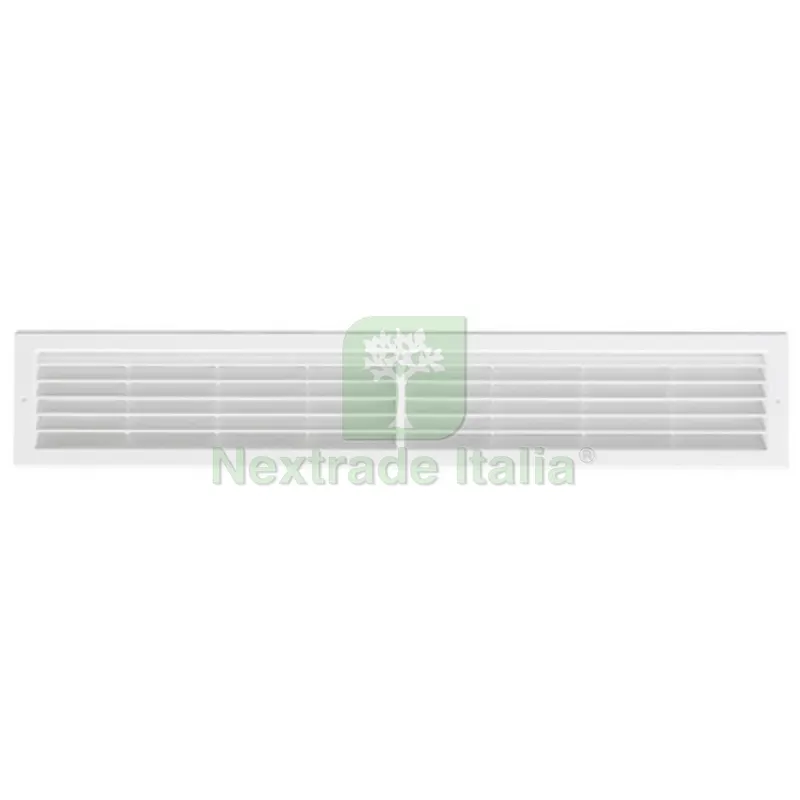 GRIGLIA DA INCASSO CON RETE L. 706 X H. 130 MM Bianco — Raccordi in ghisa e figure — rif. FERX.DIA411-3834-BI