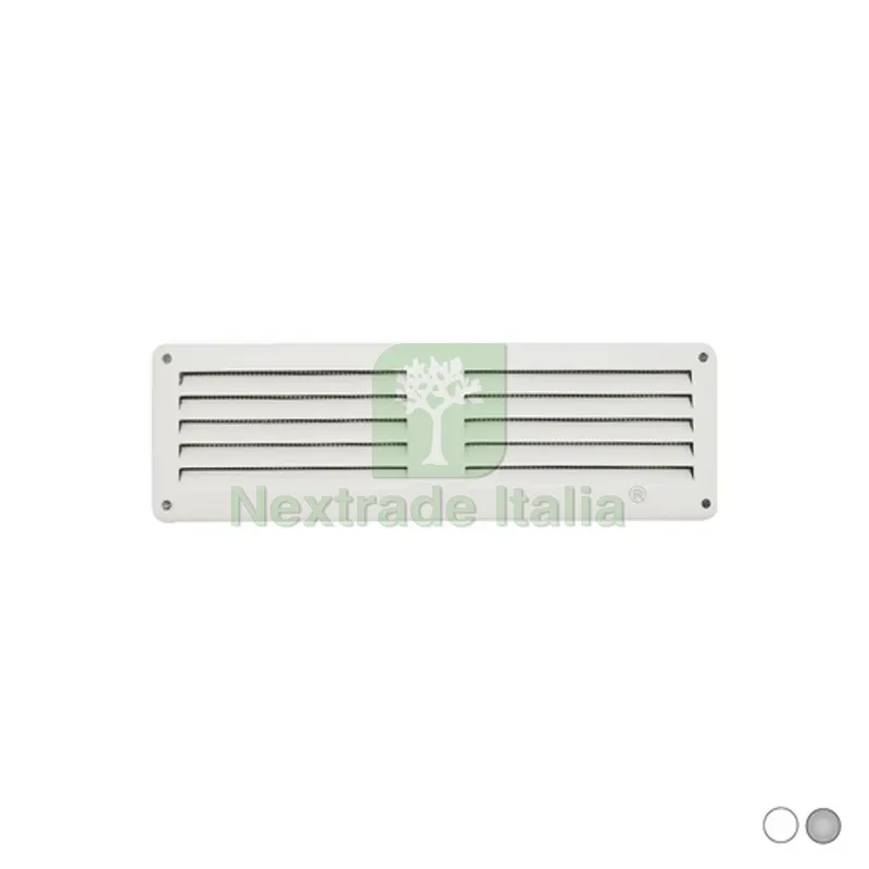 GRIGLIA DA SOVRAPPORRE IN METALLO CON RETE L. 200 X H. 60 MM Allluminio Argento — Isolanti e reti — rif. FERX.DIA411-4011-AA GRIGLIA DA SOVRAPPORRE IN METALLO CON RETE L. 200 X H. 60 MM Allluminio Argento — Isolanti e reti — rif. FERX.DIA411-4011-AA
